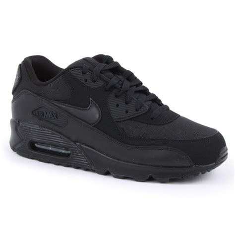 black Nike Air trainers men's